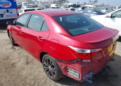 2016 Toyota Corolla S Plus from USA, damaged, VIN 5YFBURHEXGP536469